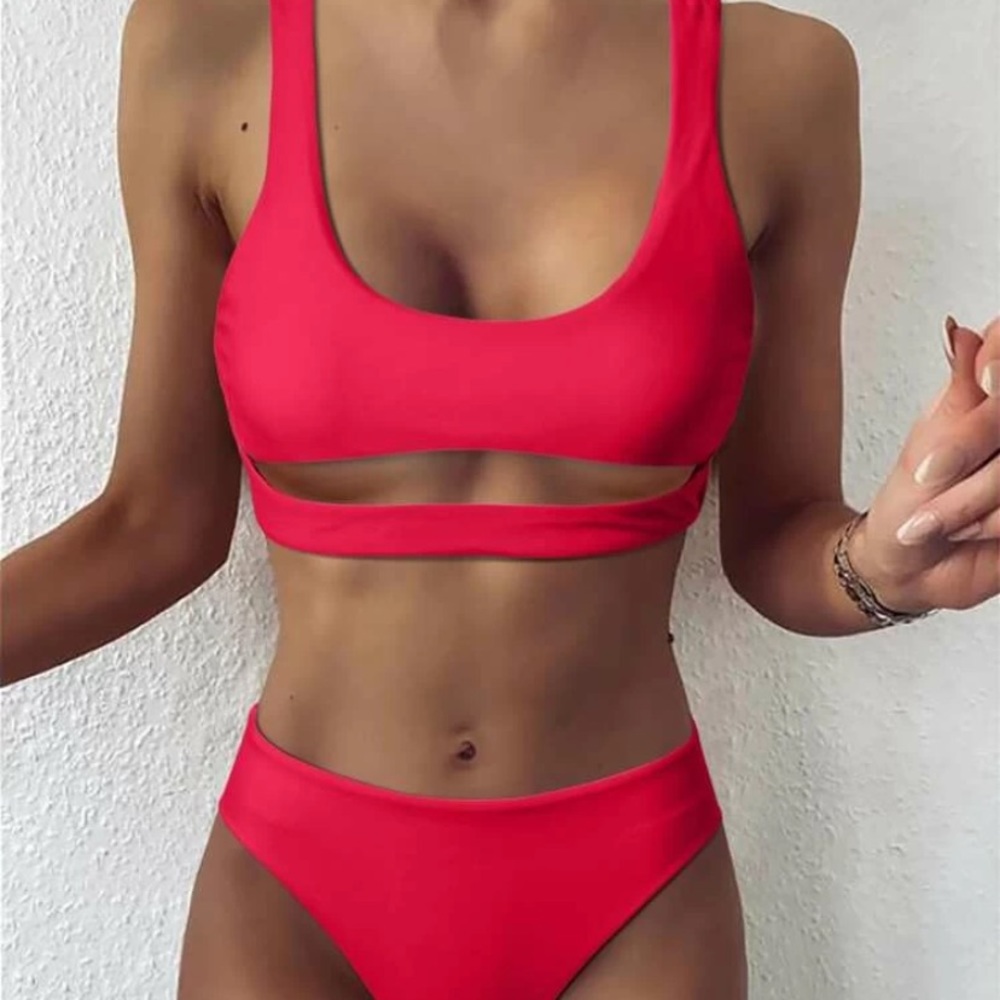 SHEIN Cut Out High Waisted Bikini